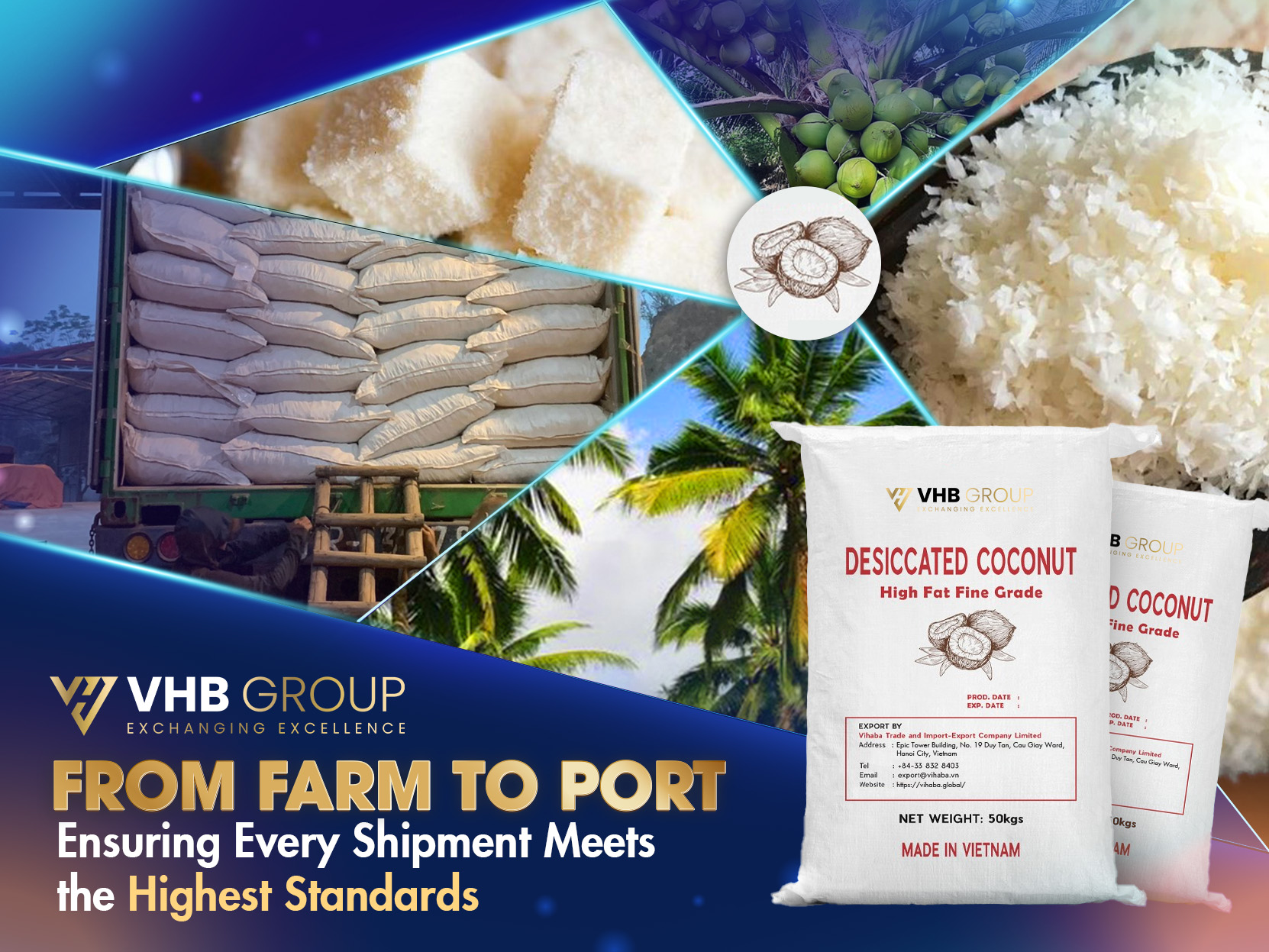 seamless desiccated coconut supply