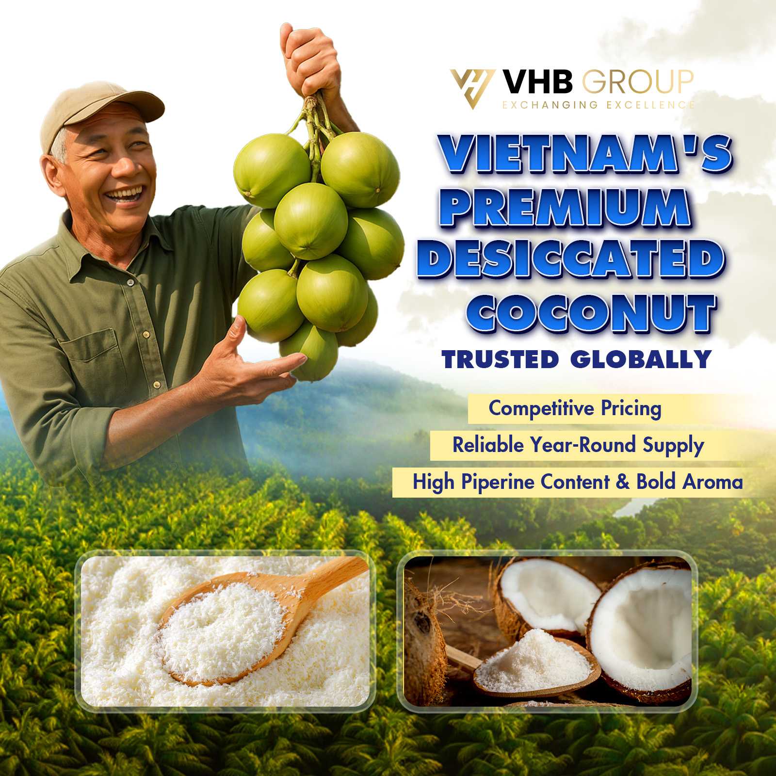 bulk coconut ingredient sourcing